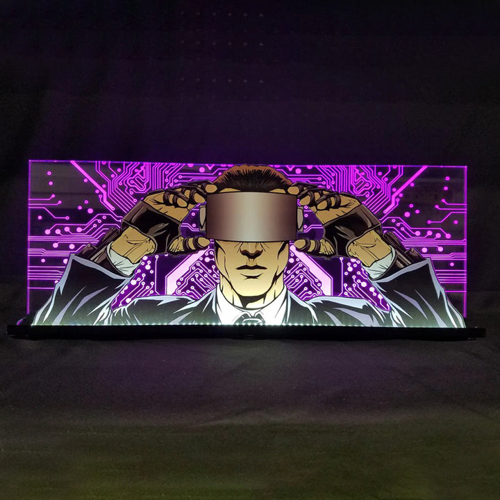 Johnny Mnemonic Pinball Machine 3D Acrylic LED Topper, for Pinball Machine, Pinball Topper