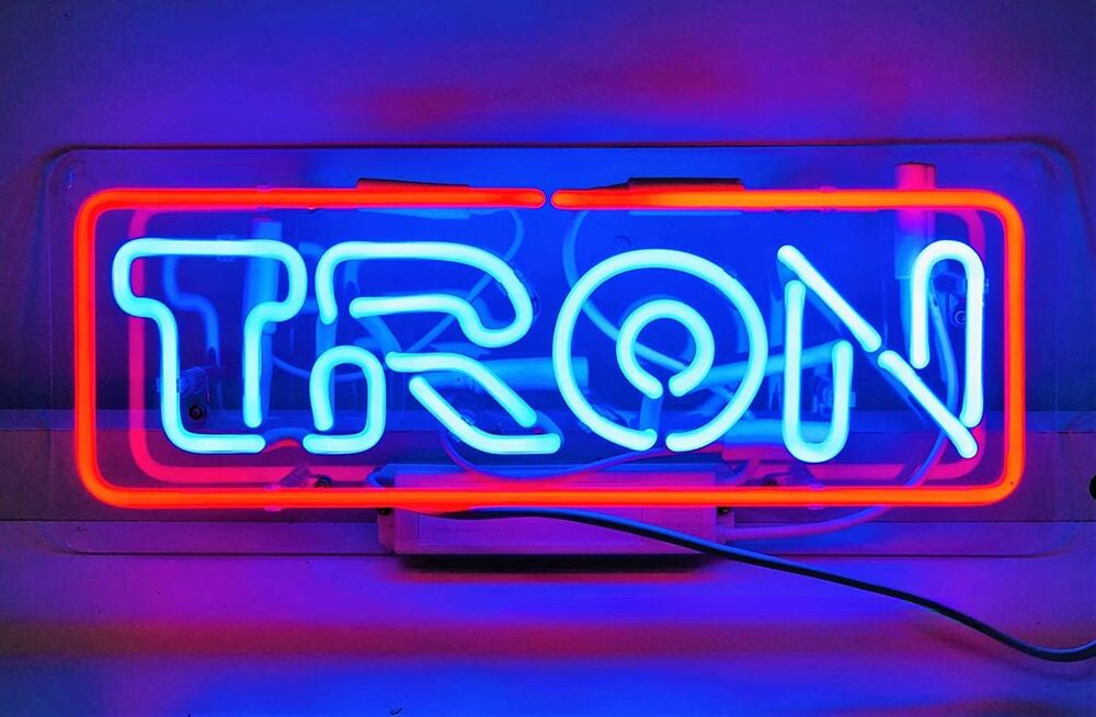 Tron Recognizer Game Acrylic 14" Neon Light Sign Lamp Bedroom Wall Decor Bar