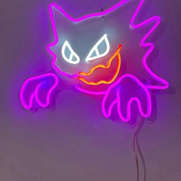 Pokemon Haunter Neon Sign Ghost Light Room Decoration - FYLZGO Signs