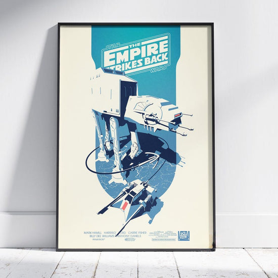 Star Wars Empire Strikes Back Poster, Luke Skywalker Wall Art, 3d Printed Movie Poster