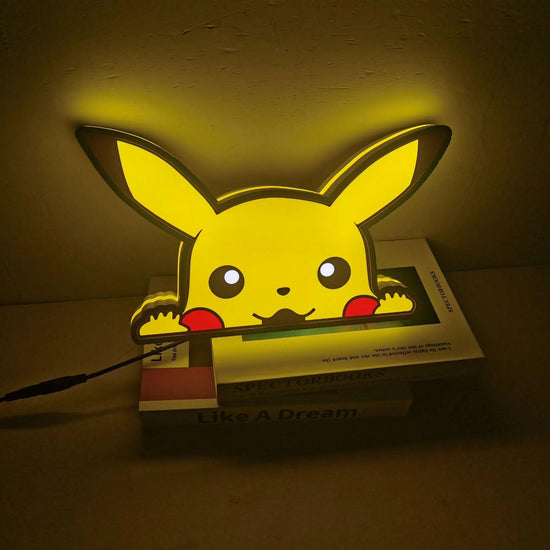 Logo Sign Pikachu Neon Cartoon LED Light Wall Decor Night Light - FYLZGO Signs