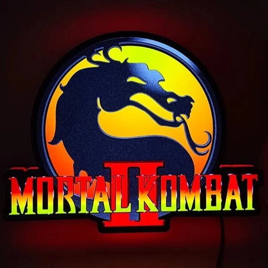 Custom Amazing Gaming LED Night Light box Mortal Kombat Logo 3D Print Desktop Lightbox - FYLZGO Signs