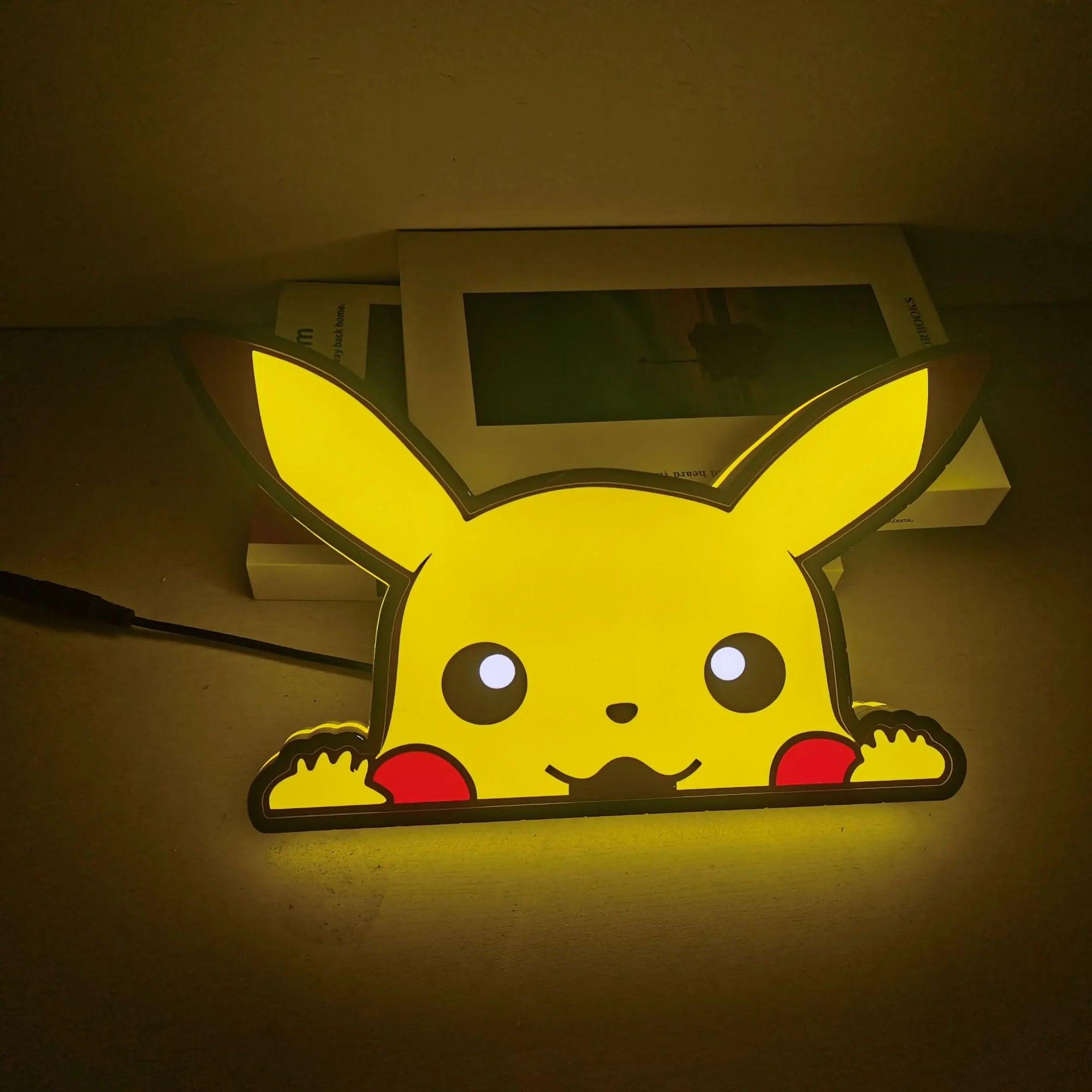 Logo Sign Pikachu Neon Cartoon LED Light Wall Decor Night Light - FYLZGO Signs