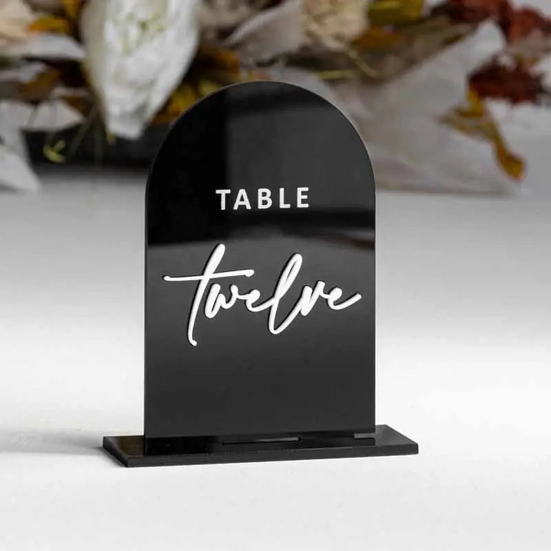 Acrylic Menu Holder Tabletop Number Holder Digital Seat Card Wedding Table Card Wedding Banquet Layout Wedding Table Numbers