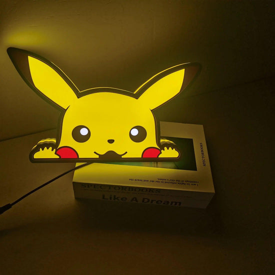 Logo Sign Pikachu Neon Cartoon LED Light Wall Decor Night Light - FYLZGO Signs