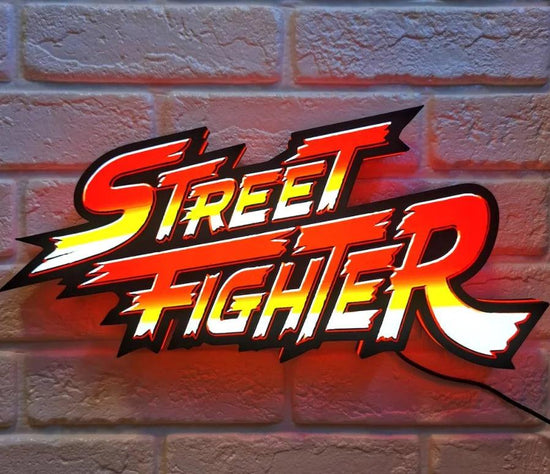 Best Gift Custom Street Fighter Logo Lightbox Light Home Game Wall Decor 3D Print Sign - FYLZGO Signs