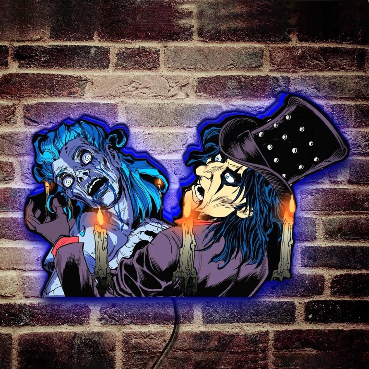 Alice Cooper Nightmare Castle Pinball Ceiling Light LED Light Box Dive into the Dark