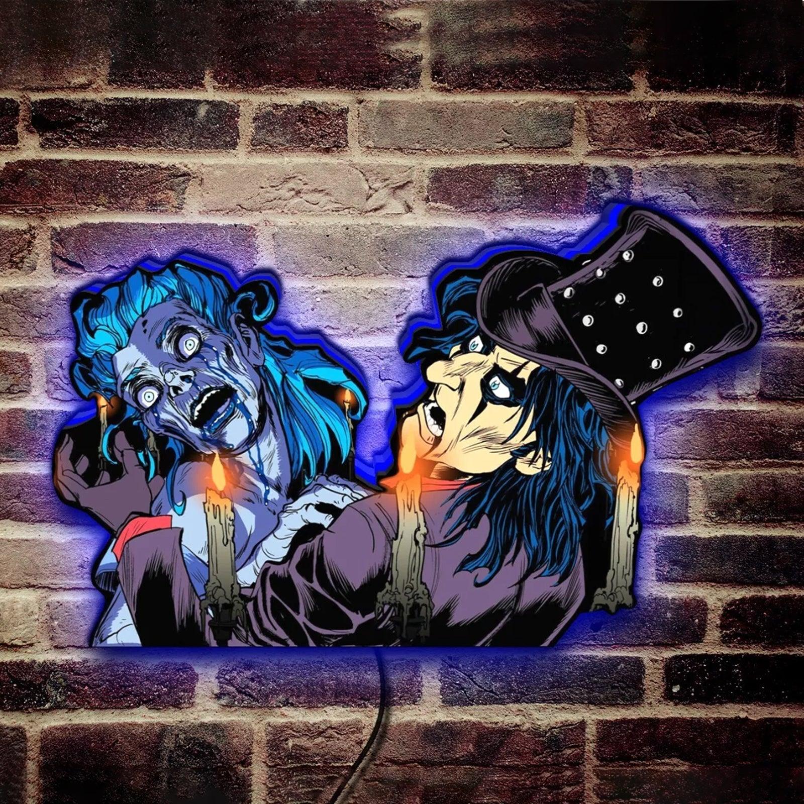 Alice Cooper Nightmare Castle Pinball Ceiling Light LED Light Box Dive into the Dark