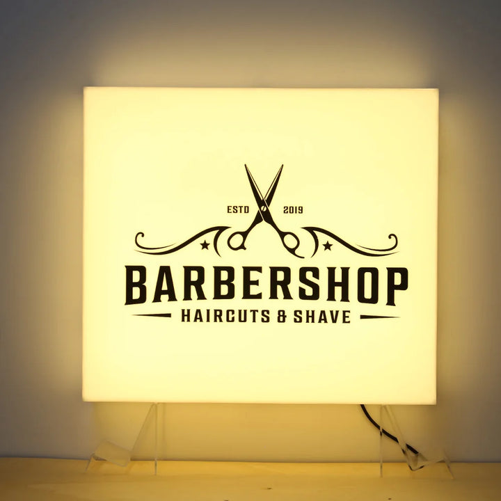 Enseigne lumineuse personnalisée pour magasin d'entreprise, lampe murale intérieure et extérieure, signalisation personnalisée avec Logo, éclairage publicitaire