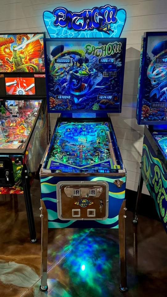 Fathom Revisited Pinball Topper Lightbox LED USB Dimmeable, Pinball Arcade Decor, Perfect for Game Room or Pinball Machine