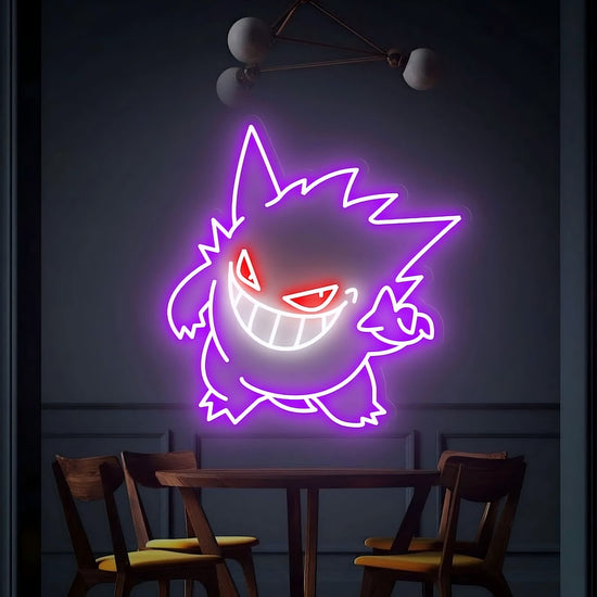 Pokemon Gengar Neon Sign for Gaming Room Decoration