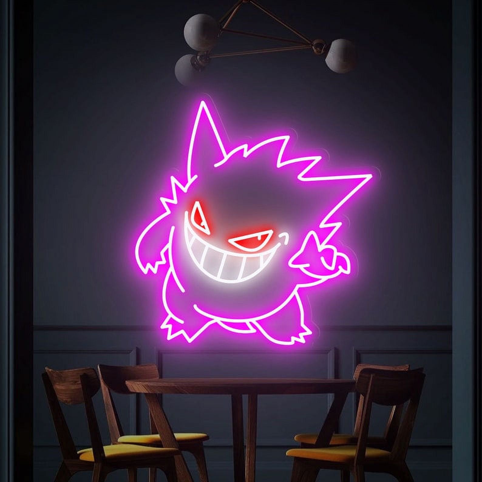 Pokemon Gengar Neon Sign for Gaming Room Decoration