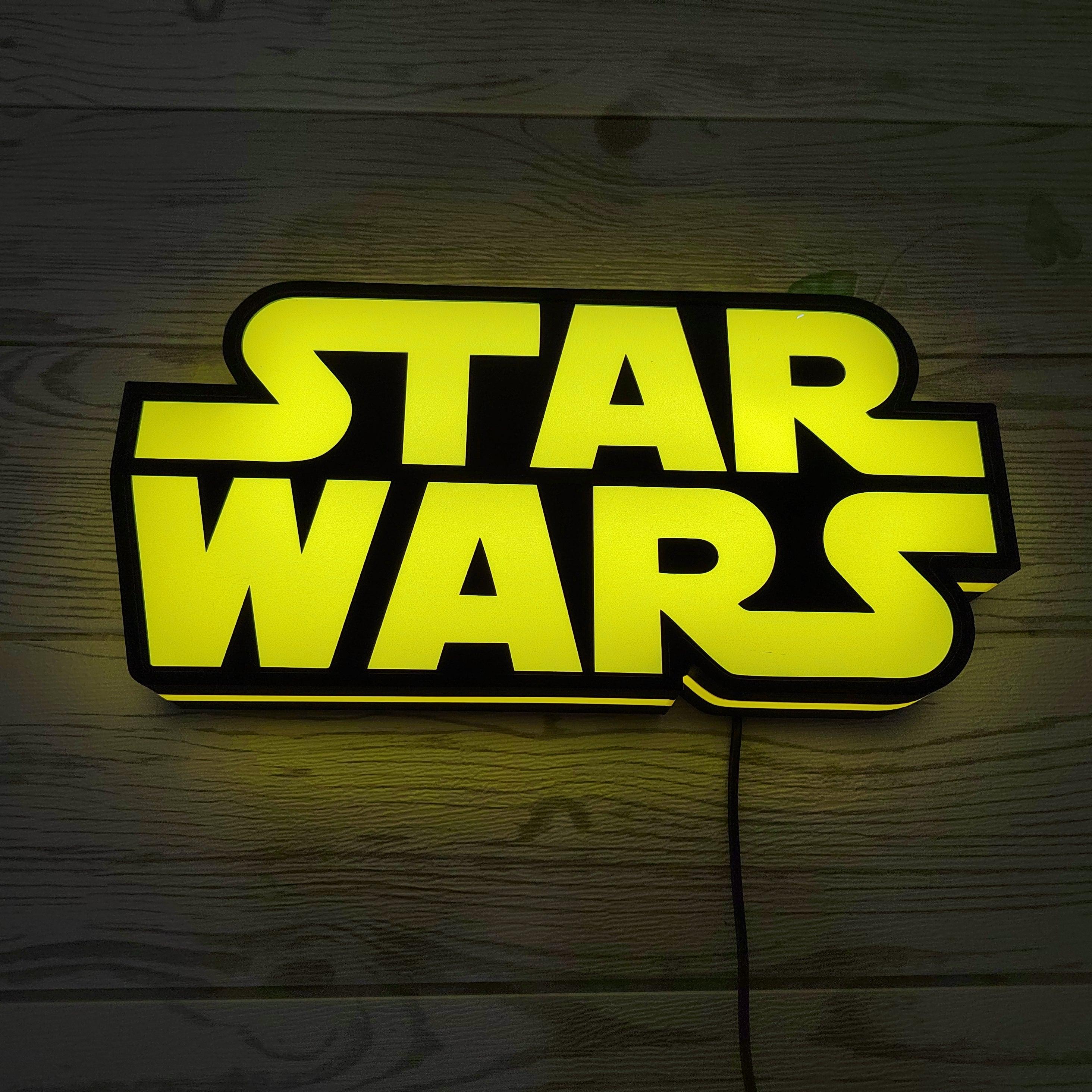 Star Wars Logo 3D Printed Lightbox Handmade,  Star Wars Gifts for Woman and Man