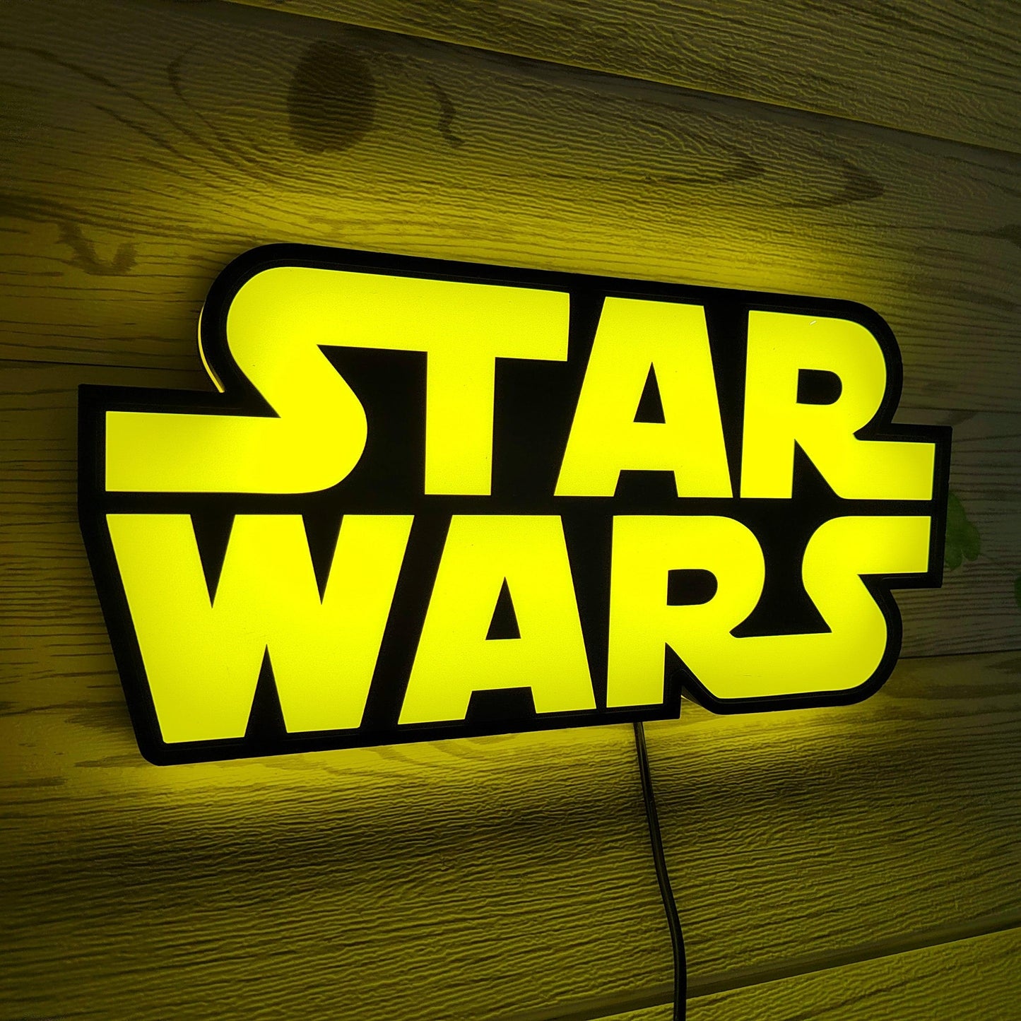 Star Wars Logo 3D Imprimé Lightbox fait à la main, Cadeaux Star Wars pour femme et homme