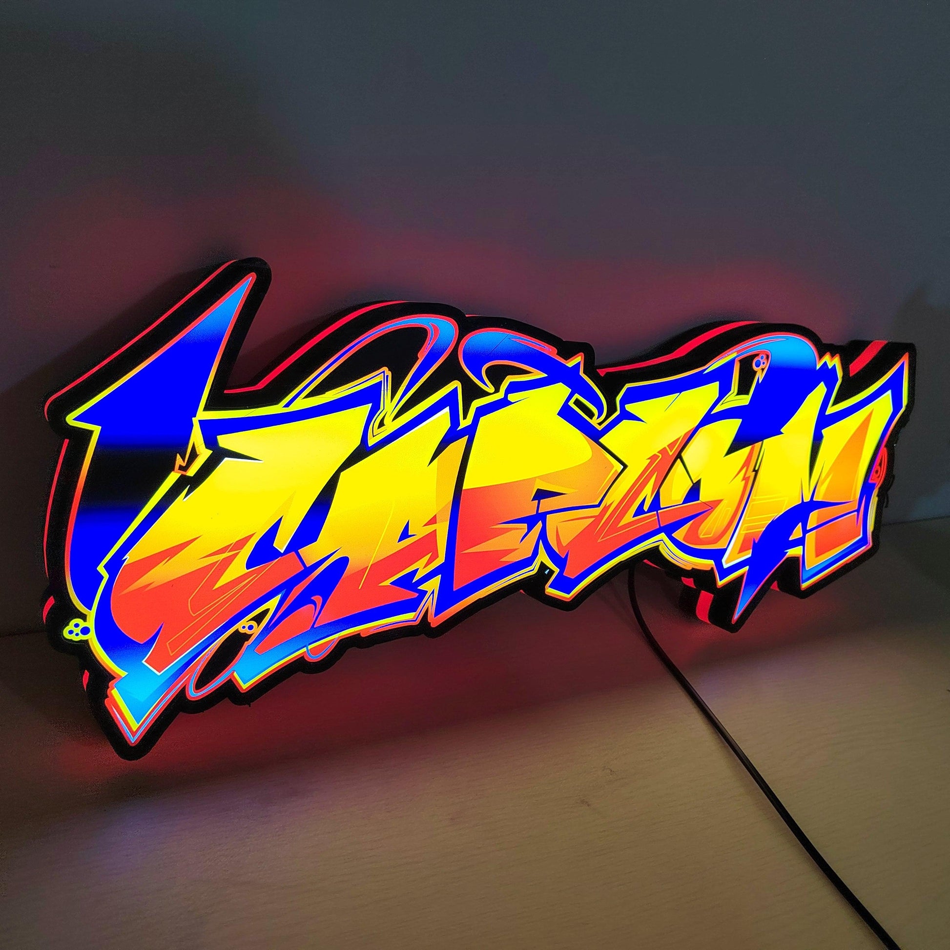 Cap Graffiti Light Sings Club Game Lightbox 3D Printed LED Lightbox - FYLZGO Signs