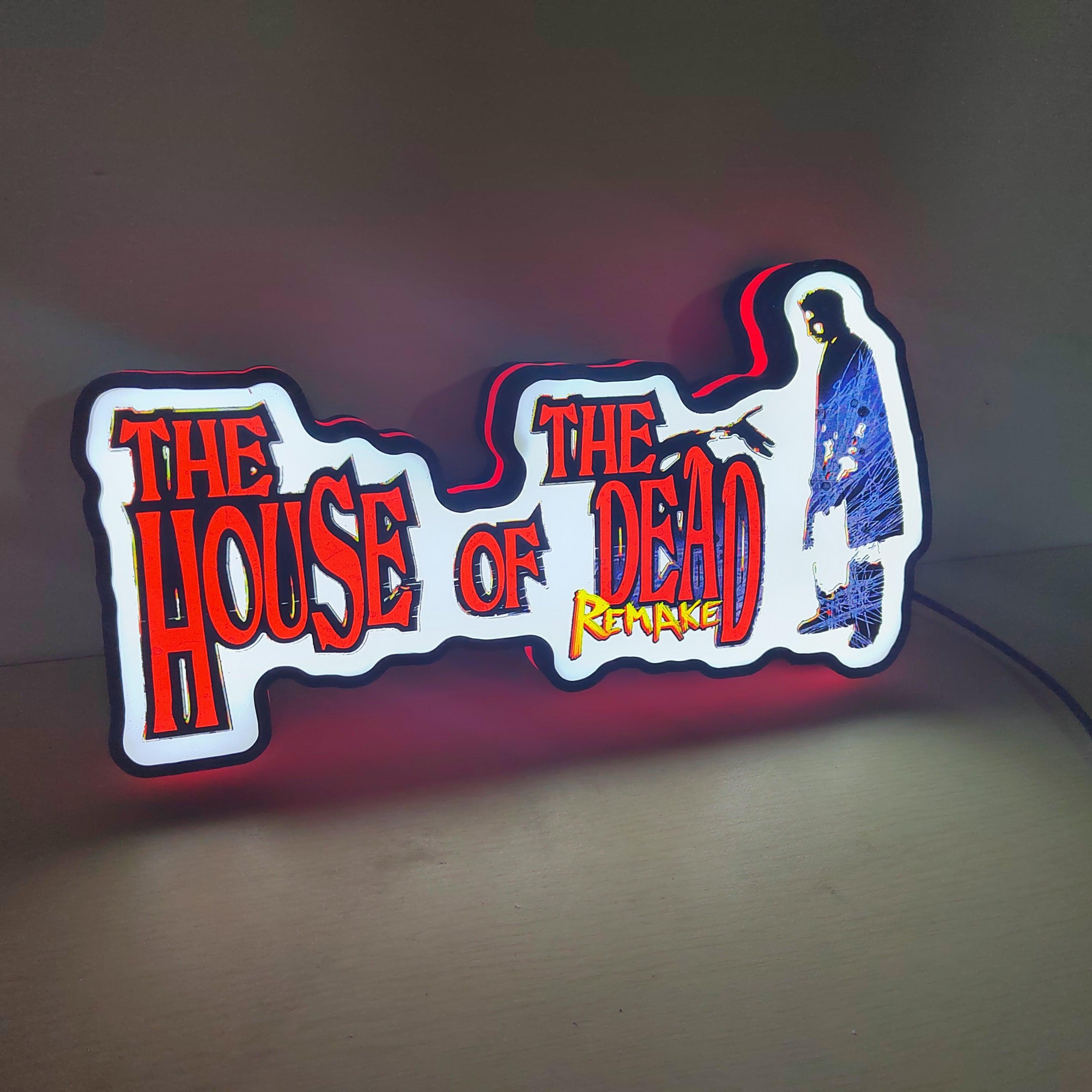 Gaming House Of The Dead Logo LED Nightlight Gift 3D Print Desktop Lightbox - FYLZGO Signs