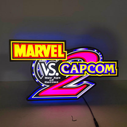 Marvel V Capcom 2 LED Lightbox, Perfect for Game Room & Arcade Topper, 5V - FYLZGO Signs