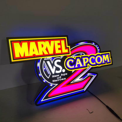 Marvel V Capcom 2 LED Lightbox, Perfect for Game Room & Arcade Topper, 5V - FYLZGO Signs