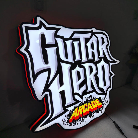 Guitar Hero Arcade 3D Printed LED Lightbox Game Lightbox