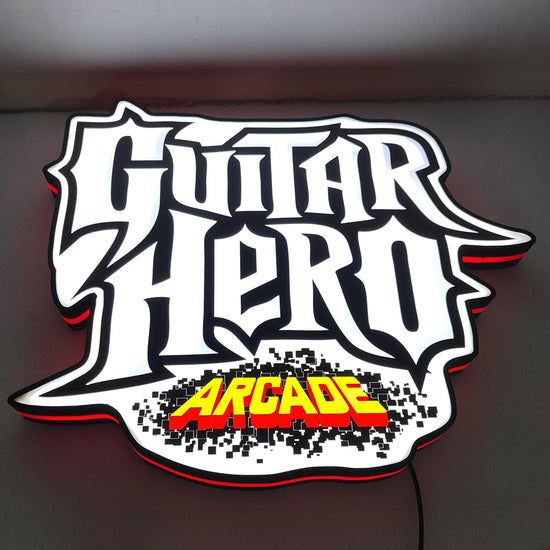 Guitar Hero Arcade 3D Printed LED Lightbox Game Lightbox