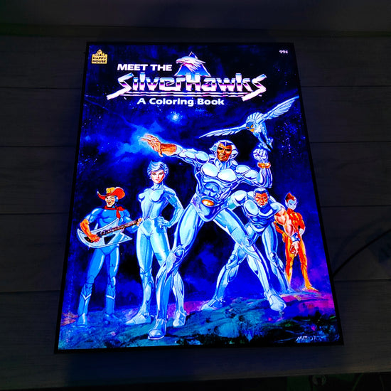 Meet the SilverHawks Poster LED Lightbox Fully Dimmable & Powered by USB 3D Printed Movie Poster