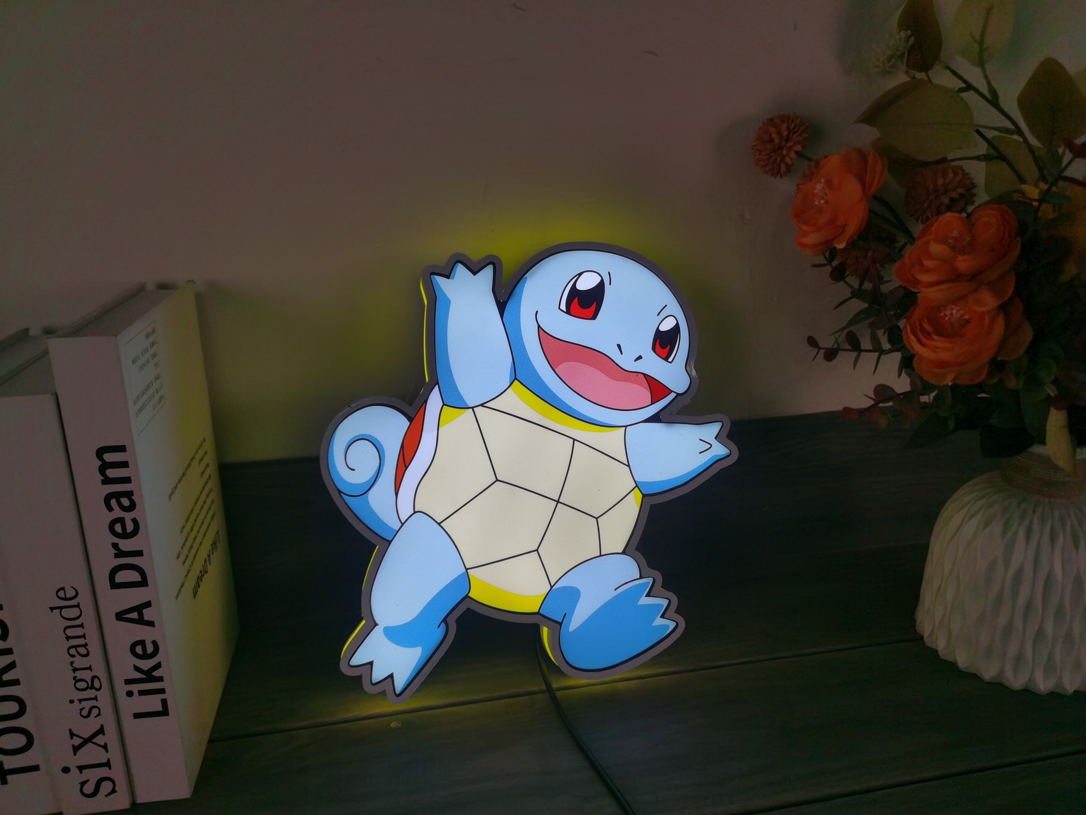 Squirtle Pokemon 3D Printed Led Lightbox