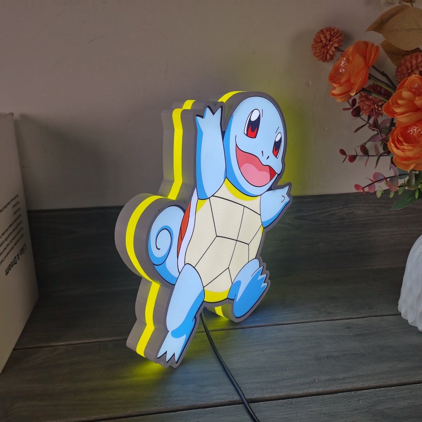 Squirtle Pokemon 3D Printed Led Lightbox