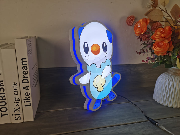 Oshawott Pokemon 3D Printed Led Lightbox