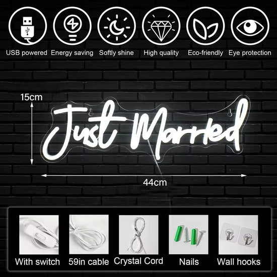 Just Married Neon Signs