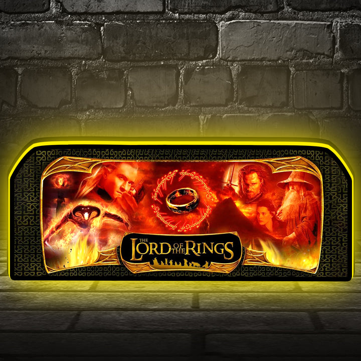 Lord Of The Rings Pinball Topper 3D Printed LED Led Lightbox, LOTR Lightbox, Perfect for Game Room or Pinball Machine