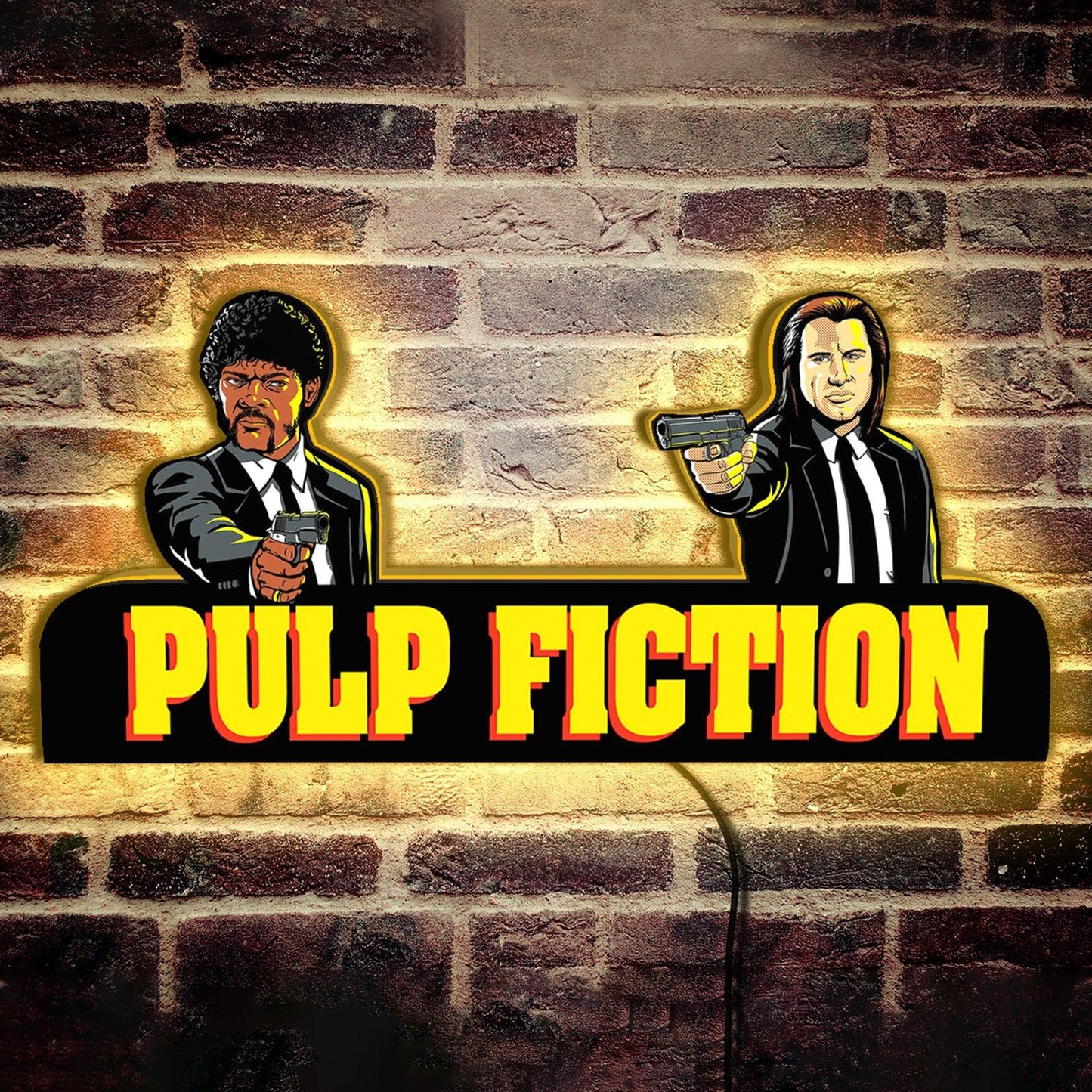 Pulp Fiction Vincent & Jules Pinball Dome Light LED Light Box illuminez votre jeu