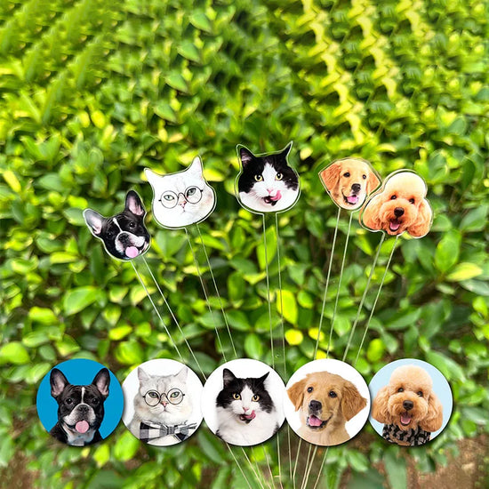 Personalized Wedding Drink Stirrers Print YOUR Dog Cat Dog Drink Stirrer for Wedding Bar Party Acrylic Cocktail Stirrers 2-Sided