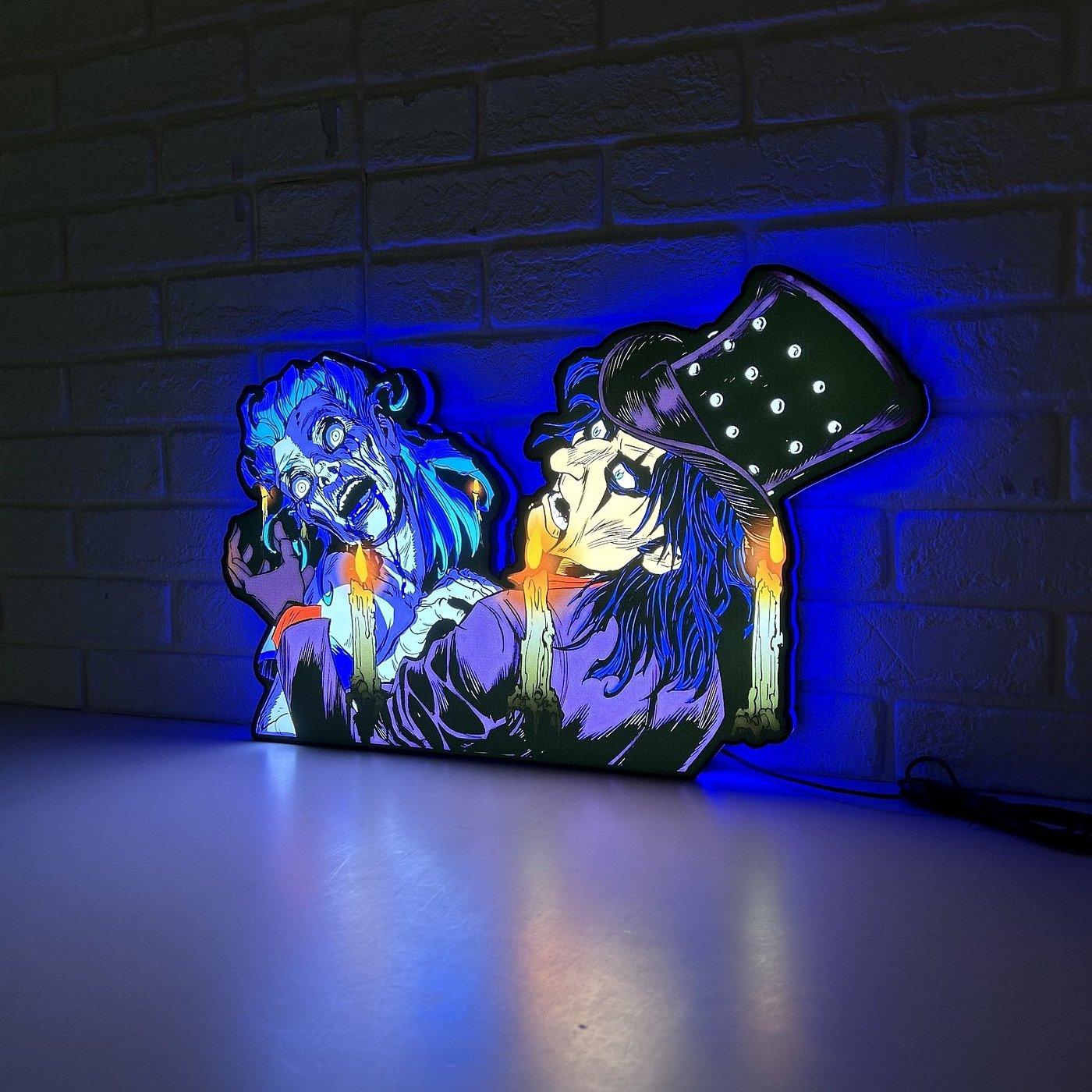 Alice Cooper Nightmare Castle Pinball Ceiling Light LED Light Box Dive into the Dark