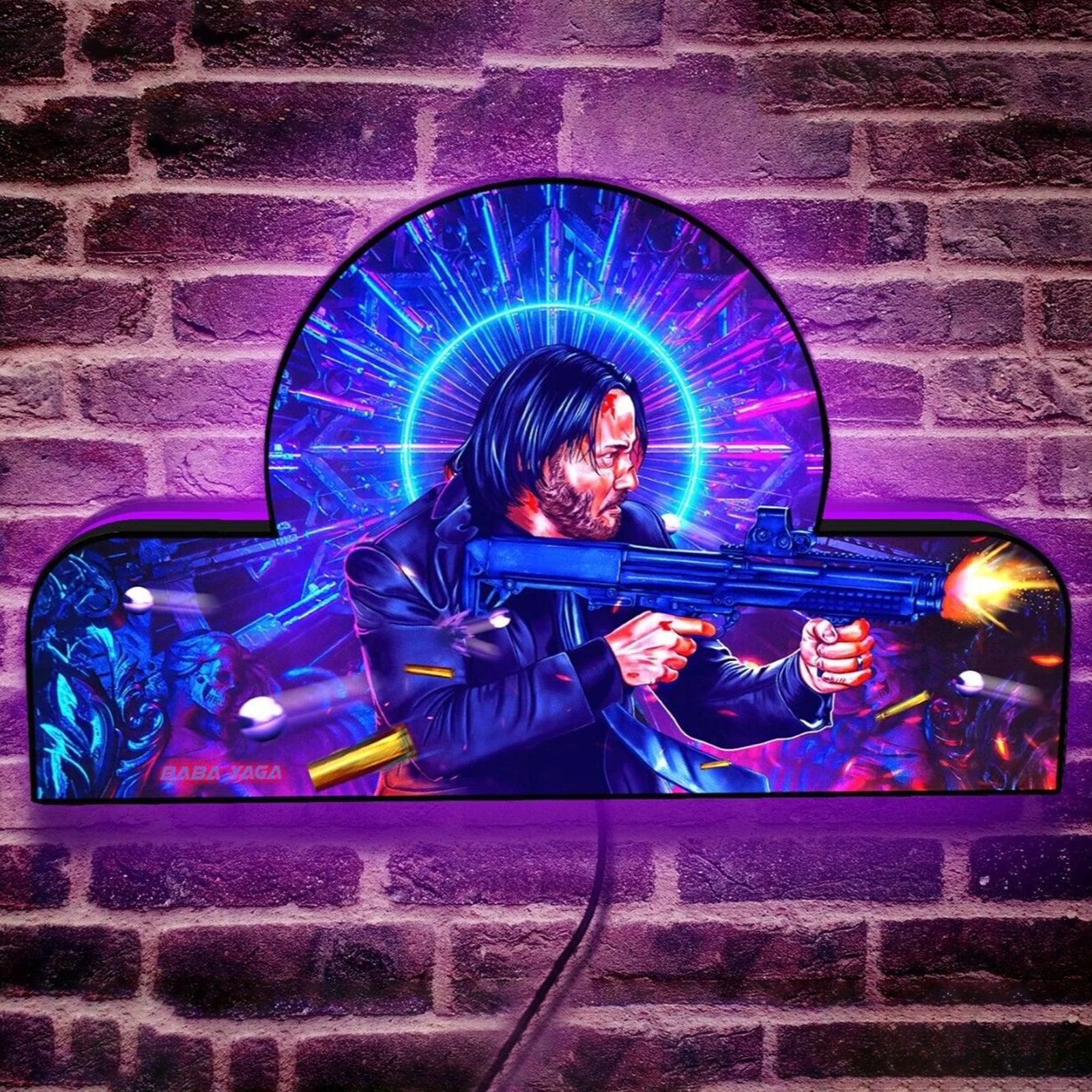 Ultimate John Wick Pinball Topper LED USB DIMMABLE Limited Edition