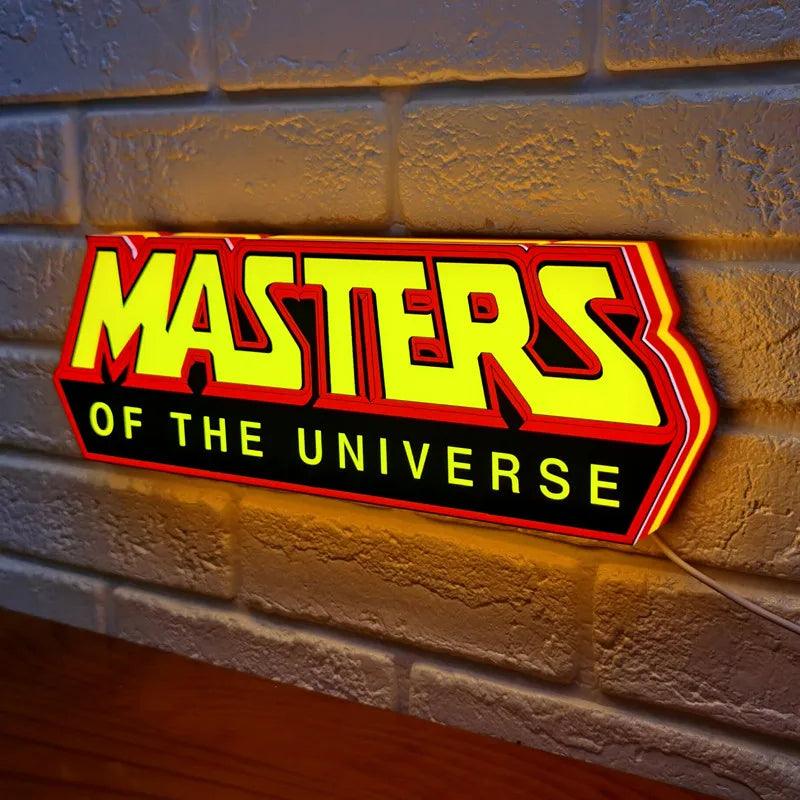 Masters of The Universe Logo Custom Lightbox LED Sign for Garage Business Decor Kid Nightlight 3D Print Gift Desktop Light - FYLZGO Signs