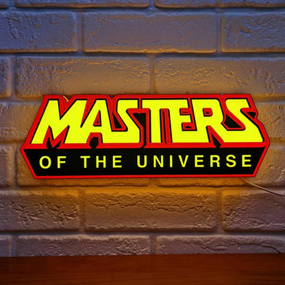 Masters of The Universe Logo Custom Lightbox LED Sign for Garage Business Decor Kid Nightlight 3D Print Gift Desktop Light - FYLZGO Signs