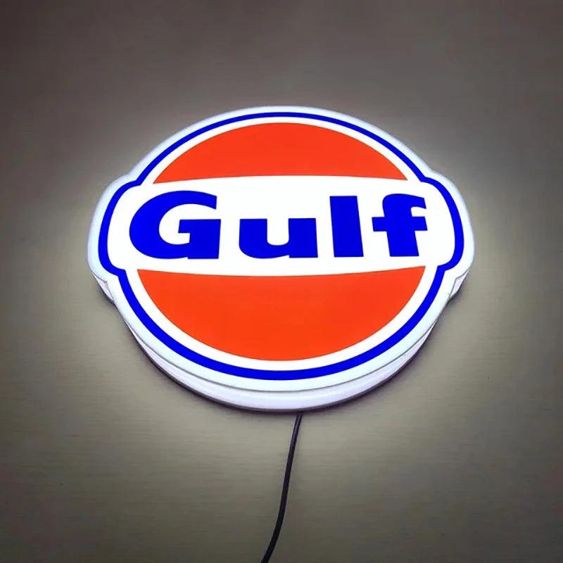 Custom Business Sign Gulf Gas Logo 3D Lightbox - FYLZGO Signs