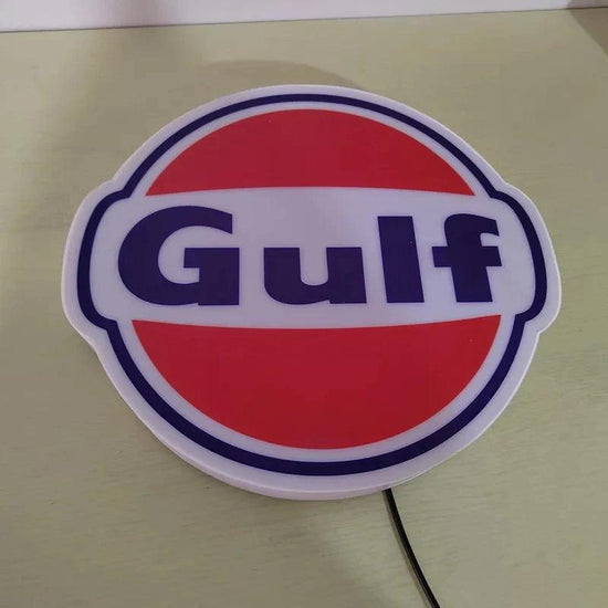 Custom Business Sign Gulf Gas Logo 3D Lightbox - FYLZGO Signs