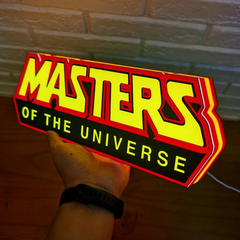 Masters of The Universe Logo Custom Lightbox LED Sign for Garage Business Decor Kid Nightlight 3D Print Gift Desktop Light - FYLZGO Signs