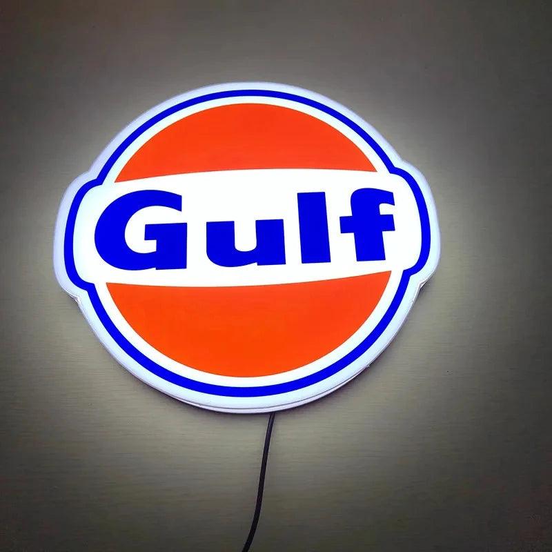 Custom Business Sign Gulf Gas Logo 3D Lightbox - FYLZGO Signs