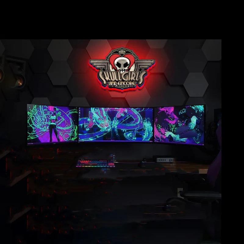 Skullgirls 2nd Encore Game Logo Lightbox LED Sign Custom for Decor - FYLZGO Signs