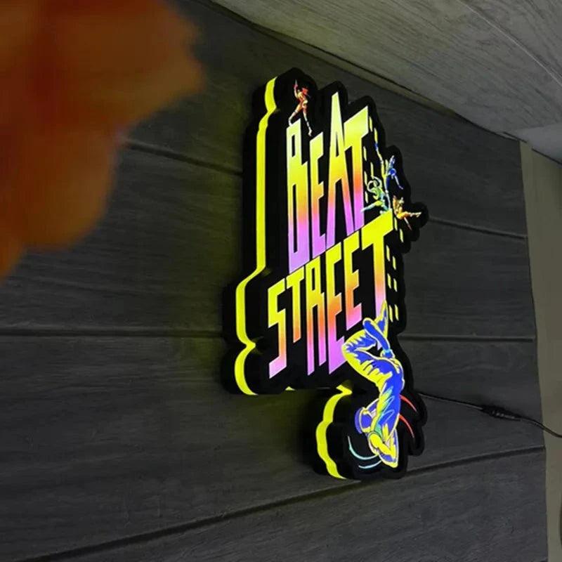 Custom Beat Steet LED Lightbox Sign Playroom Games Club Decoration - FYLZGO Signs