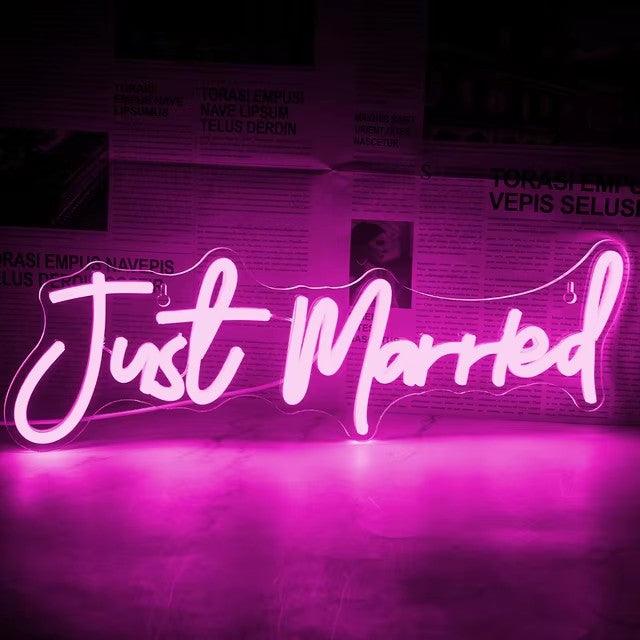 Just Married Neon Signs