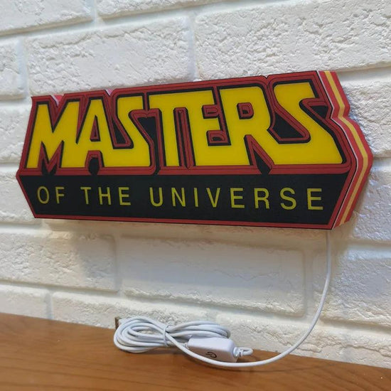 Masters of The Universe Logo Custom Lightbox LED Sign for Garage Business Decor Kid Nightlight 3D Print Gift Desktop Light - FYLZGO Signs