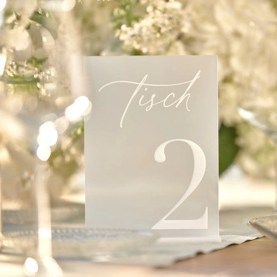 Wedding Table Numbers 3D Black Matte Wedding Table Decor Wedding Stationery Black Wedding Reception Decor