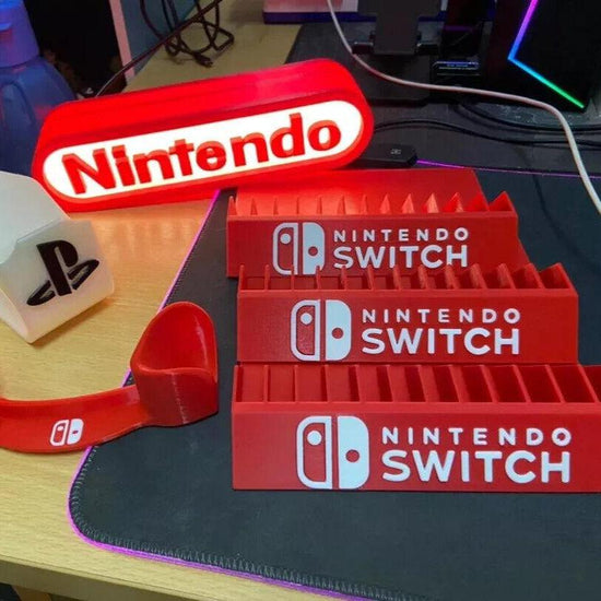 The classic Nintendo Logo LED box 3D Printed Powered by USB & dimmable - FYLZGO Signs