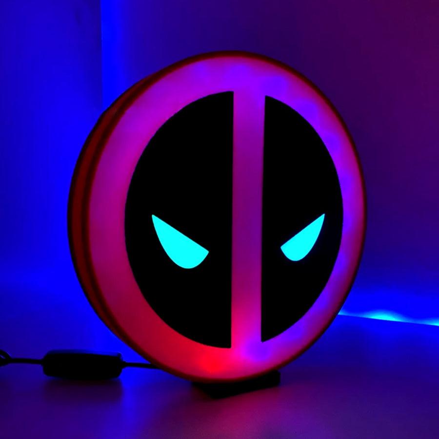 Boîte à lumière LED Deadpool Pinball, décoration Deadpool Pinball