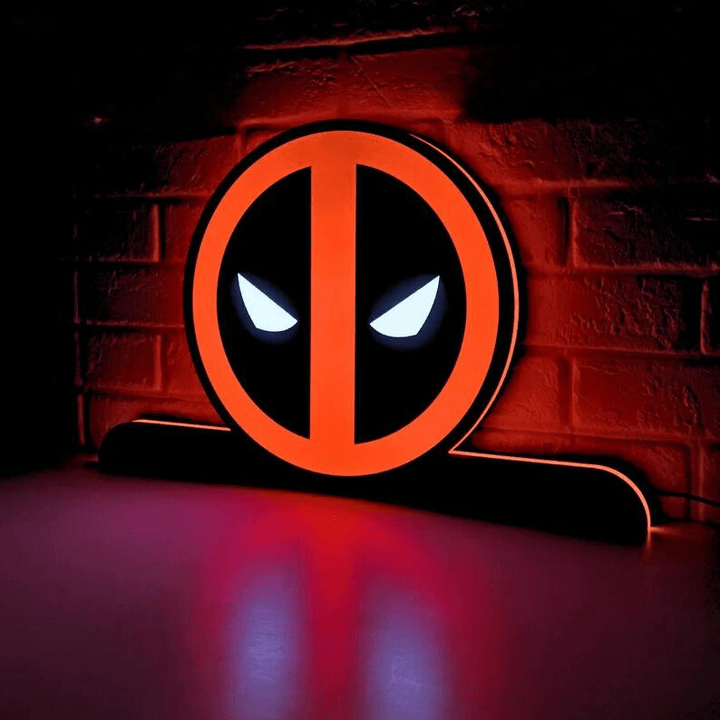 Boîte à lumière LED Deadpool Pinball, décoration Deadpool Pinball