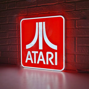 ATARI Sign for Gaming Room Decor, USB Powered Extra Long Cable, Full Dimming Control, Include Both Adhesive & Non Adhesive Wall Mount Kit