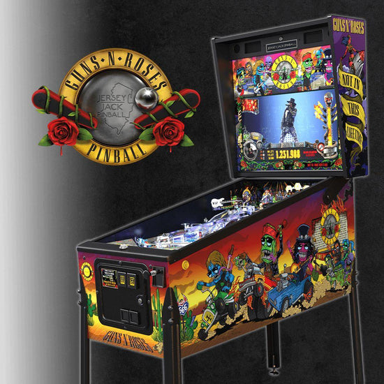 Rare Guns N' Roses LED Lightbox Pinball Top Rock Your Game